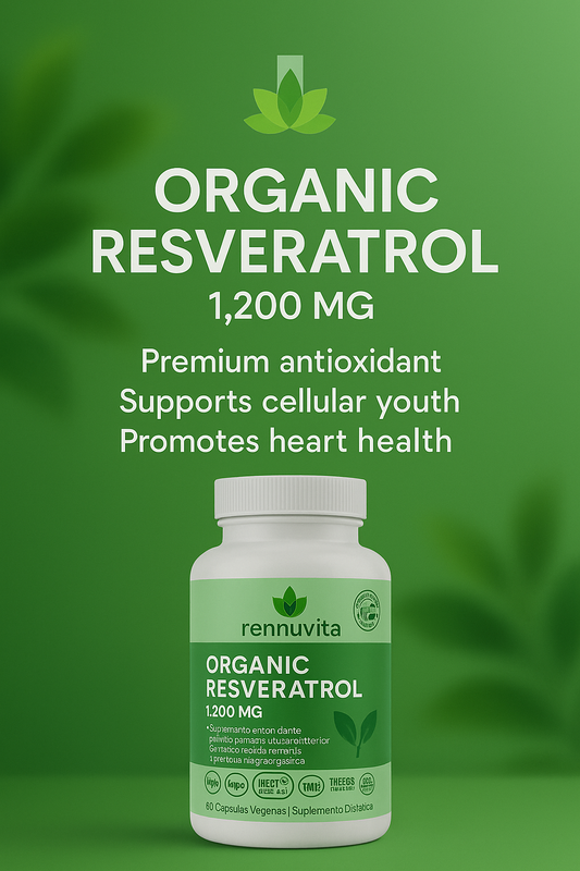 Rennuvita Resveratrol 1200mg – Anti-Aging & Natural Antioxidant Supplement